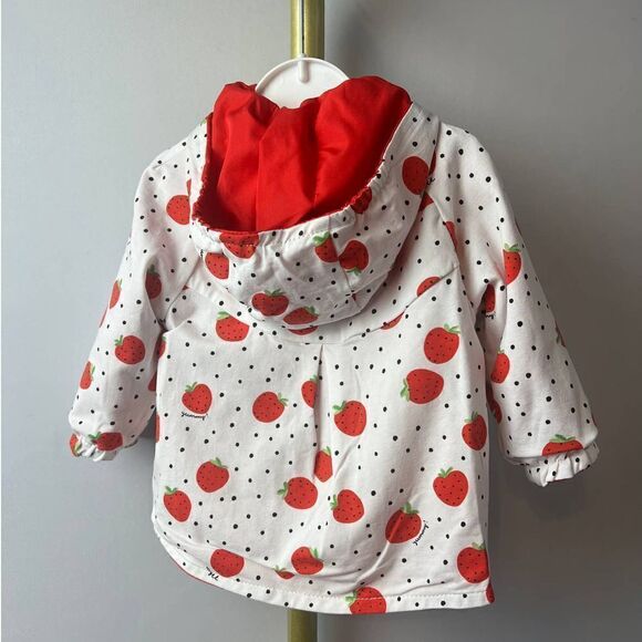 Mayoral Strawberry Reversible Windbreaker Jacket NWT Sz. 4-6 - Picture 7 of 7